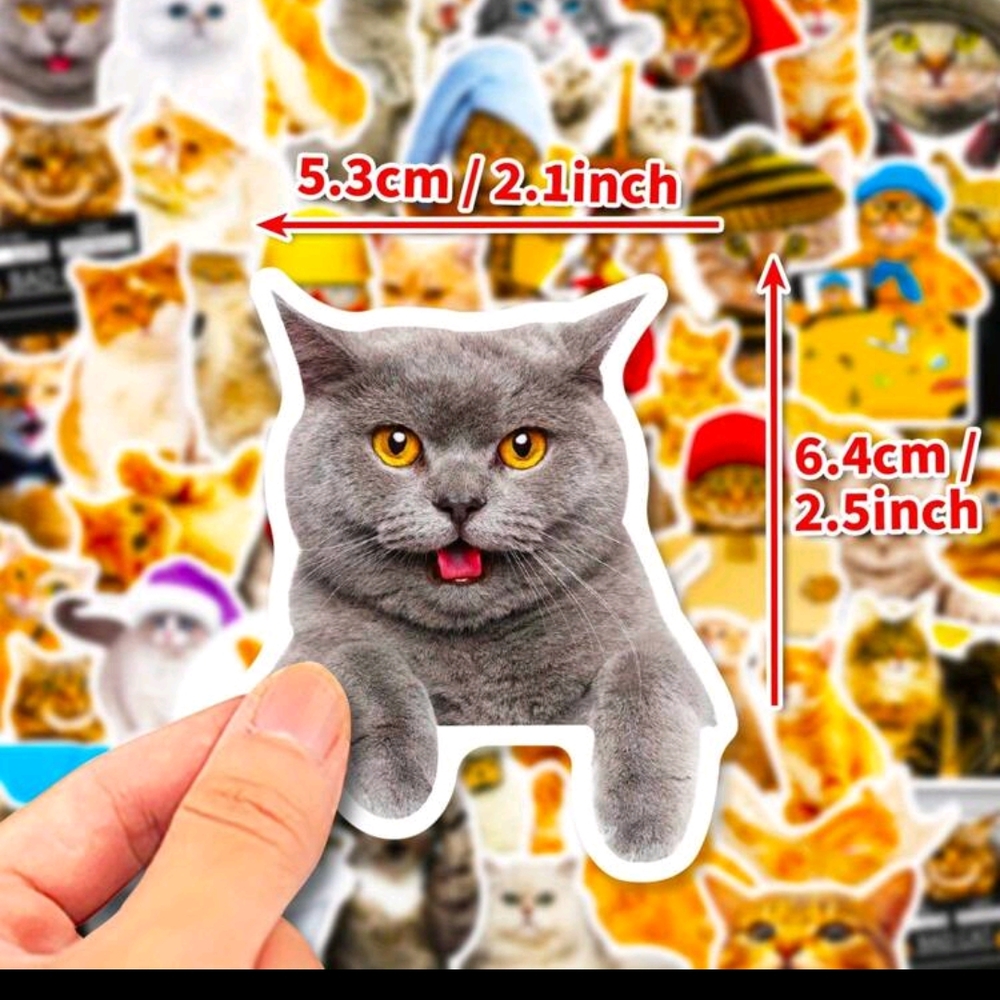 Playful Cat Sticker Collection - Picture 4 of 5